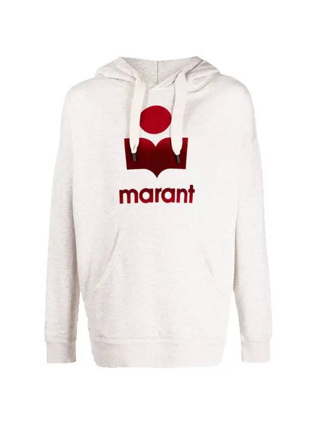 Miley Omber Logo Hoodie Ecru - ISABEL MARANT - BALAAN 3