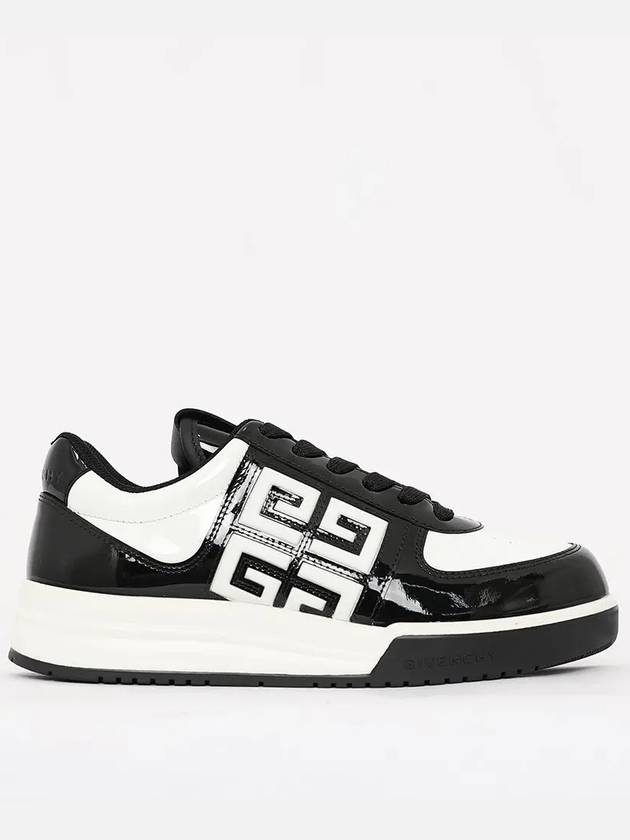 G4 Patent Leather Low-Top Sneakers Black White - GIVENCHY - BALAAN 2