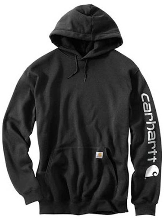 Midweight logo hood black K288 001 - CARHARTT - BALAAN 2