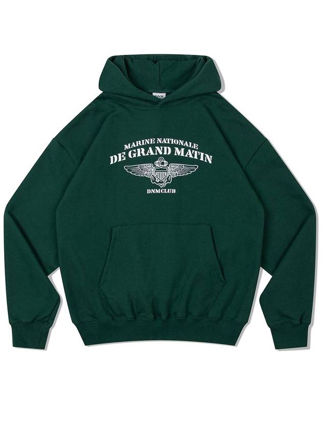 V Heavy Hood Sweat Club Hoodie Green - DE GRAND MATIN - BALAAN 3