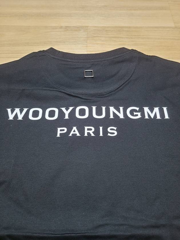 Cotton Back Logo Short Sleeve T-Shirt Black - WOOYOUNGMI - BALAAN 9