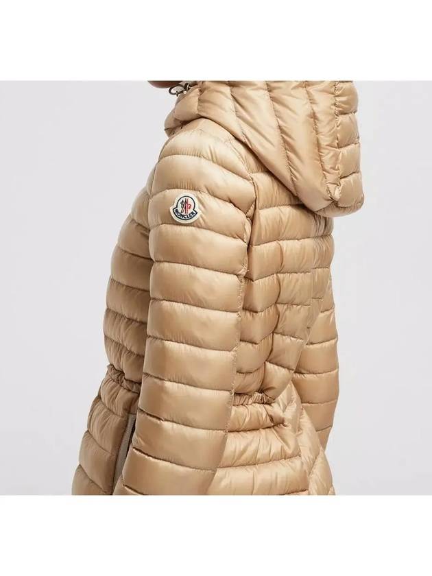 1A10300 53048 205 RAIE Beige Hooded Down Jacket - MONCLER - BALAAN 5