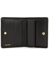 Matelasse Leather Half Wallet Black - MIU MIU - BALAAN 5