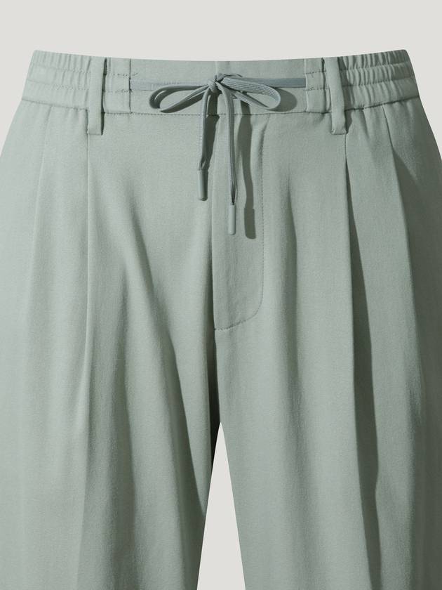 Green Crispy Two Tuck BANDING Pants - IRO - BALAAN 3