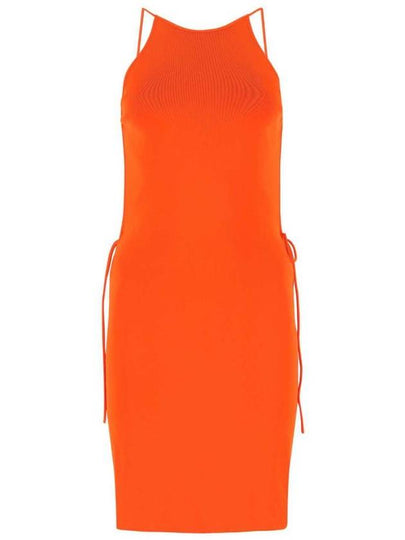 Women's Stretch Viscose Backless Midi Dress Sunburst - BOTTEGA VENETA - BALAAN 2