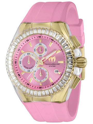 Technomarine Cruise Chronograph Quartz Crystal Pink Dial Men's Watch TM-121157 - TECHNOMARINE - BALAAN 1