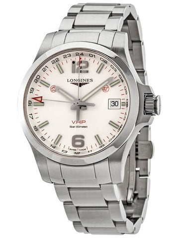 Longines Conquest V.H.P. Quartz Silver Dial Men's Watch L37184766 - LONGINES - BALAAN 1