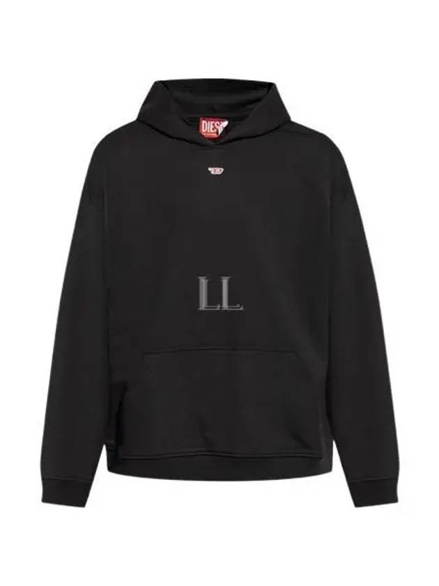 D Logo Patch Hoodie Black - DIESEL - BALAAN 2