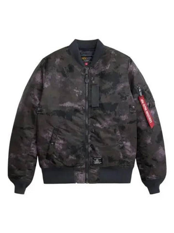 MA 1 MOD Flight Jacket Black Blur Camo - ALPHA INDUSTRIES - BALAAN 1