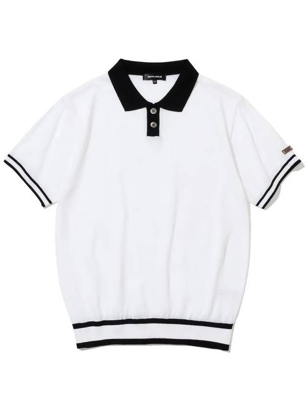 Collar point short sleeve knit WHITE - 20THHOLE - BALAAN 1