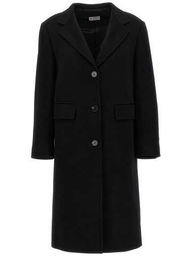 Alberto Biani Single-Breasted Wool Coat - ALBERTO BIANI - BALAAN 1