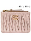 Matelasse Nappa Leather Card Wallet Black - MIU MIU - BALAAN 3