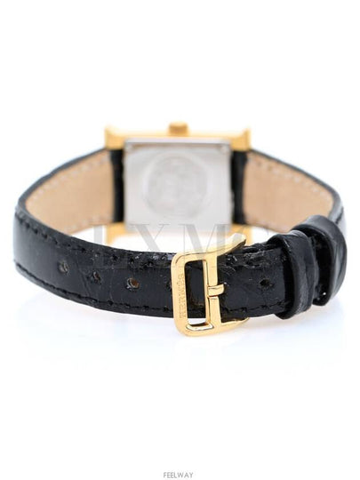 H OUR Watch Heure Small Black Gold Plated - HERMES - BALAAN 2