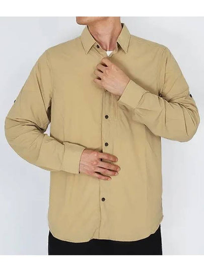 Men's Abisko Hike Long Sleeves Shirt Dune Beige - FJALL RAVEN - BALAAN 2