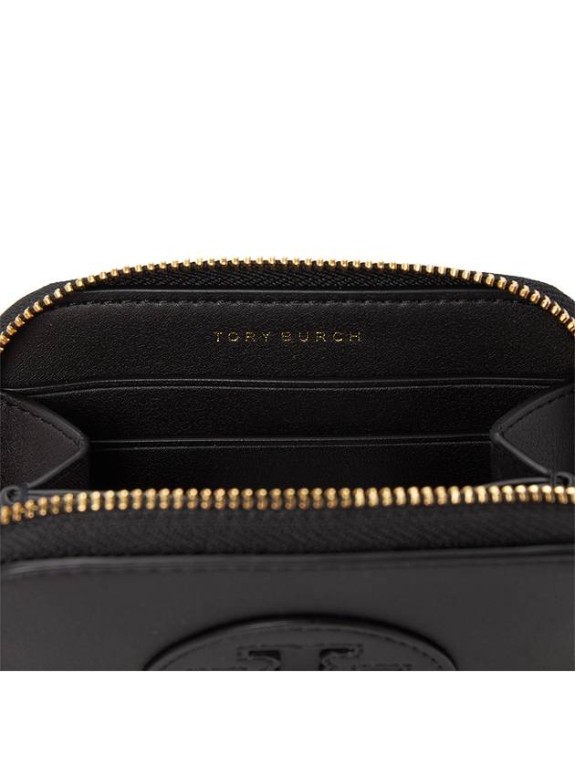 Ella Bio Small Zipper Card Wallet Black - TORY BURCH - BALAAN 6