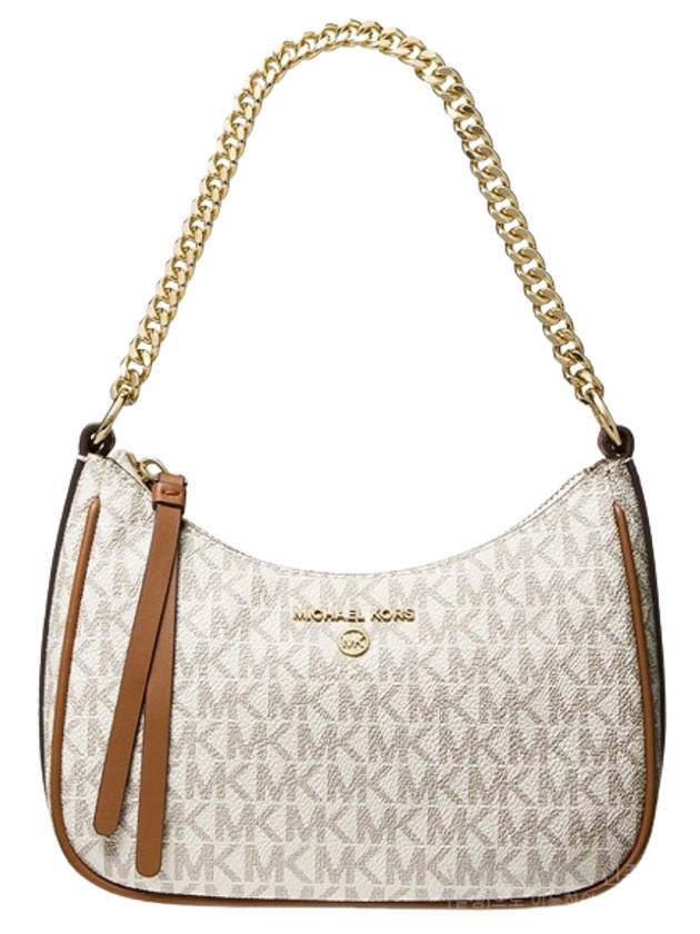 Jet Set Charm Logo Small Shoulder Bag Vanilla - MICHAEL KORS - BALAAN 1