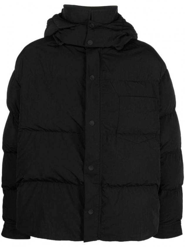 La Doudoune Chemise Zip-up Snap Button Puff Parka Black - JACQUEMUS - BALAAN 1