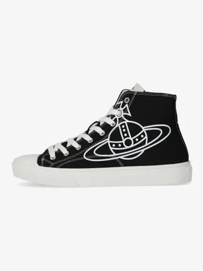 Men's Plimsoll Logo High Top Sneakers Black - VIVIENNE WESTWOOD - BALAAN 2