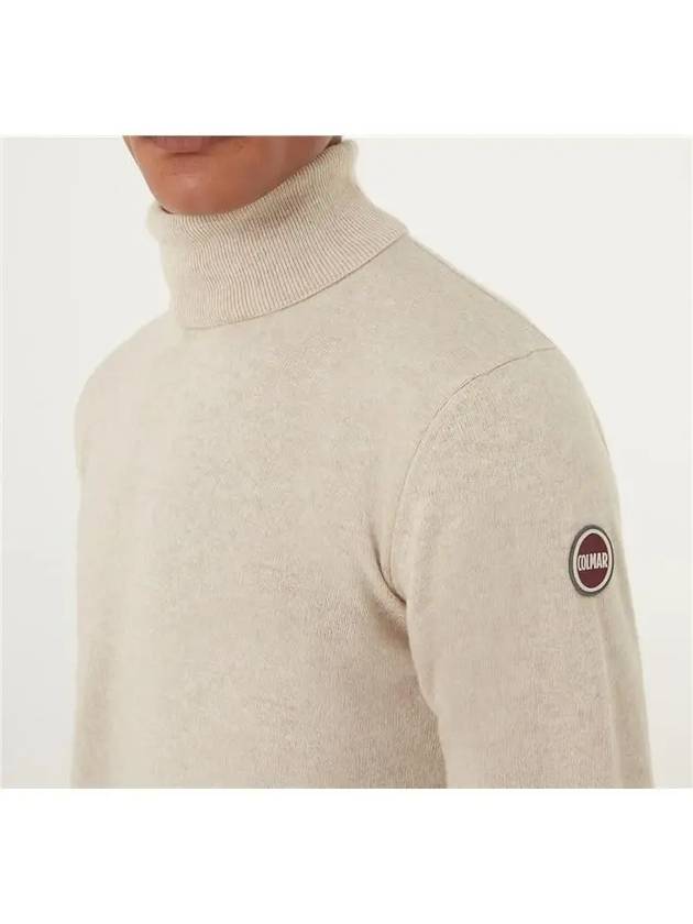 Le Cashmere Blend Turtleneck Sweater Beige - COLMAR - BALAAN 5