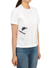 Cotton Twin Hector Embroidery Short Sleeve T-Shirt White - THOM BROWNE - BALAAN 4