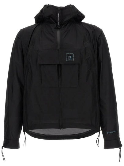 Metropolis Series Pertex Bloom Hooded Jacket Black - CP COMPANY - BALAAN 2