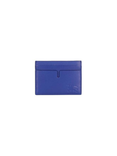 EKD Leather Card Wallet Blue - BURBERRY - BALAAN 2