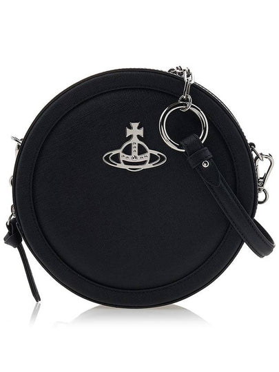 Ruby Round Saffiano Cross Bag Black - VIVIENNE WESTWOOD - BALAAN 2