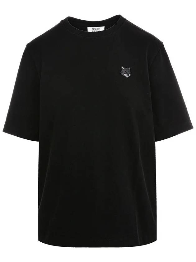 Bold Fox Head Patch Comfort Short Sleeve T-Shirt Black - MAISON KITSUNE - BALAAN 2