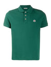 logo patch PK shirt green - MONCLER - BALAAN.