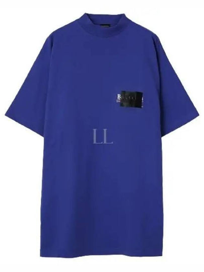 Gaffer Political Campaign Short Sleeve T-Shirt Blue - BALENCIAGA - BALAAN 2