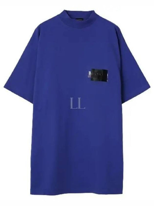 Gaffer Political Campaign Short Sleeve T-Shirt Blue - BALENCIAGA - BALAAN 2