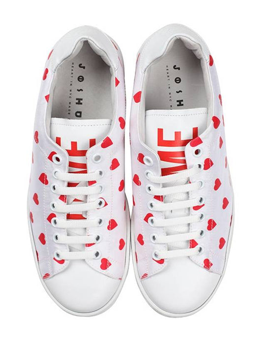 Women's 10073DHE WHITE HEART Heart sneakers - JOSHUA SANDERS - BALAAN 1