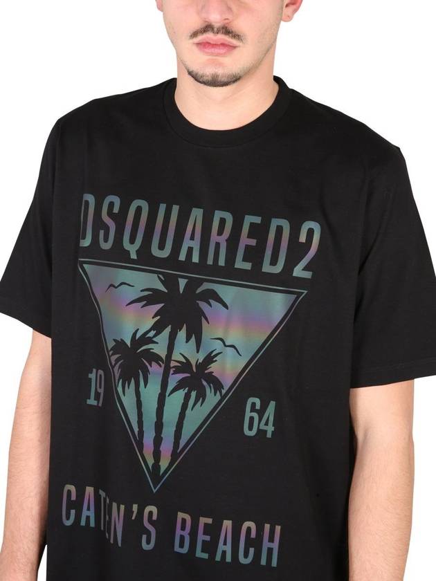 23 ss CATENS Beach T-shirt S74GD1091S23009900 B0040198377 - DSQUARED2 - BALAAN 5