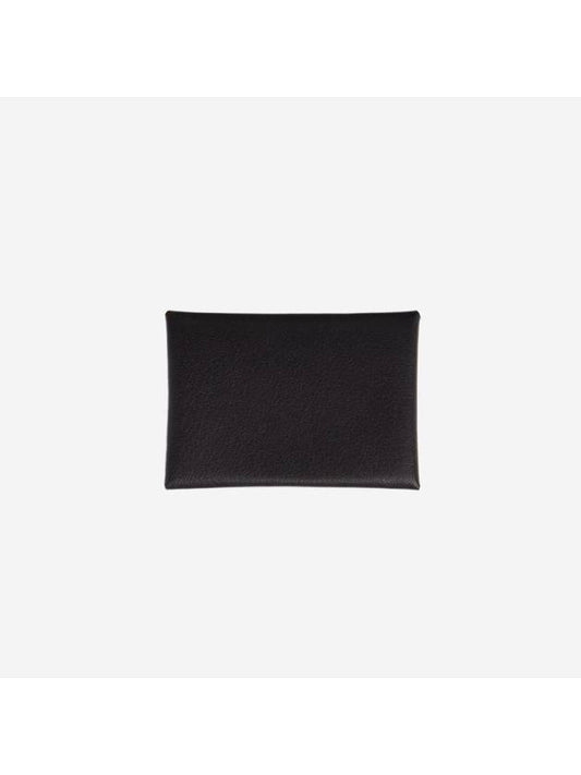 Calvi Duo Compact Card Wallet Noir - HERMES - BALAAN 1