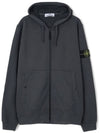 Compass Logo Patch Zip Up Hoodie Grey - STONE ISLAND - BALAAN 2