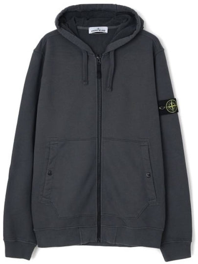 Compass Logo Patch Zip Up Hoodie Grey - STONE ISLAND - BALAAN 2