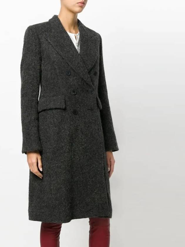 11Th Anniversary Double Breasted Double Coat Grey - ISABEL MARANT - BALAAN 4