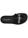 Every-D Embossed Lambskin Slippers Black - DIOR - BALAAN