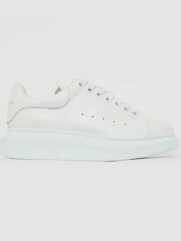 Oversized Leather Low Top Sneakers White - ALEXANDER MCQUEEN - BALAAN 3