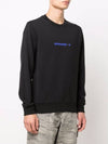 Logo Print Cotton Sweatshirt Black - STONE ISLAND - BALAAN 2