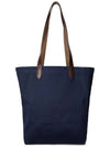 Bear Canvas Shopper Tote Bag Navy - POLO RALPH LAUREN - BALAAN 4