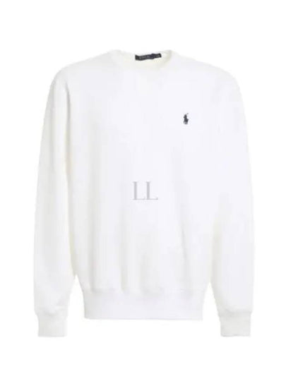 Embroidered Logo Pony Crew Neck Sweatshirt White - POLO RALPH LAUREN - BALAAN 2