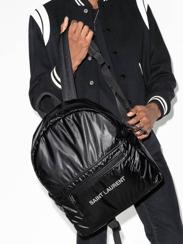 Nuxx Backpack In Nylon Backpack Black - SAINT LAURENT - BALAAN 4