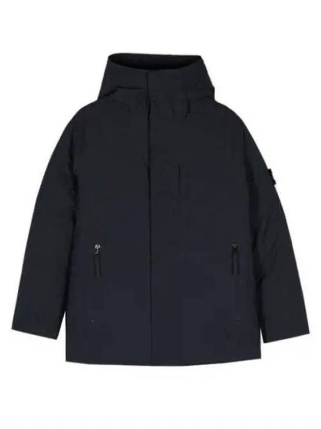 Kids Logo Patch Hooded Padding Navy - STONE ISLAND - BALAAN 2