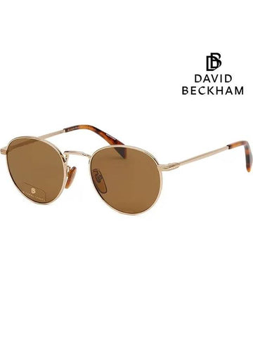 Sunglasses DB1005S J5G2M Round Brown Gold - DAVID BECKHAM - BALAAN 1