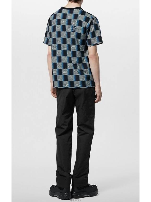 Damier Cotton Short Sleeve T-shirt Black - LOUIS VUITTON - BALAAN 5