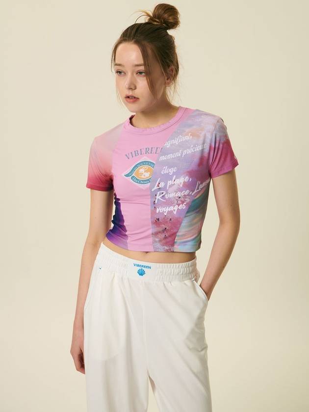 24 Aris printed cut tshirt_pink - VIBEREEN - BALAAN 8