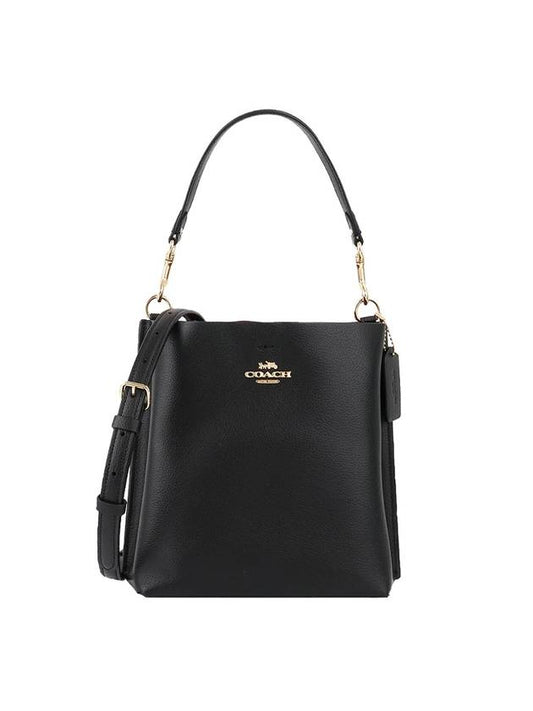 molly leather tote bag black - COACH - BALAAN.