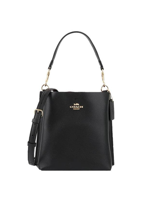 molly leather tote bag black - COACH - BALAAN 1