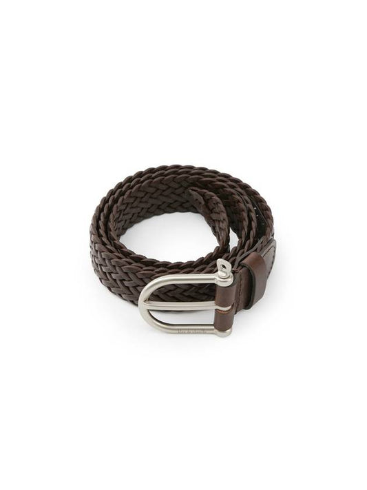 FE Manil2 Leather Belt Dark Brown - BLEU DE CHAUFFE - BALAAN 1